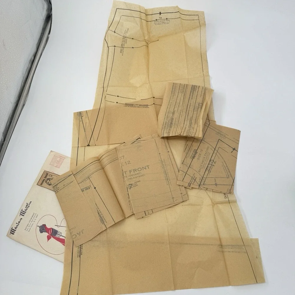 VTG Marian Martin 9007 Sundress & Jacket Sewing Pattern SZ 12 Mail Order 60s HTF
